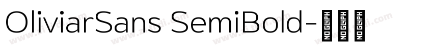 OliviarSans SemiBold字体转换